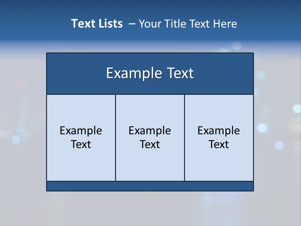 A City At Night With A Blurry Background PowerPoint Template