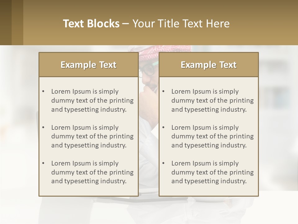 A Man Sitting In Front Of A Laptop Computer PowerPoint Template