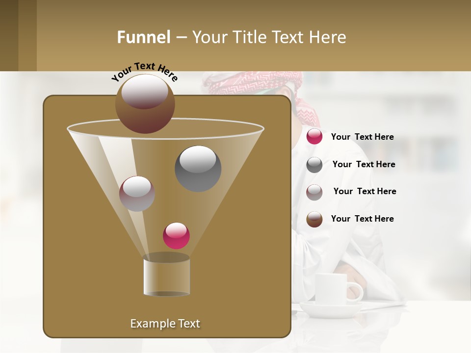 A Man Sitting In Front Of A Laptop Computer PowerPoint Template