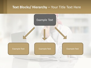 A Man Sitting In Front Of A Laptop Computer PowerPoint Template