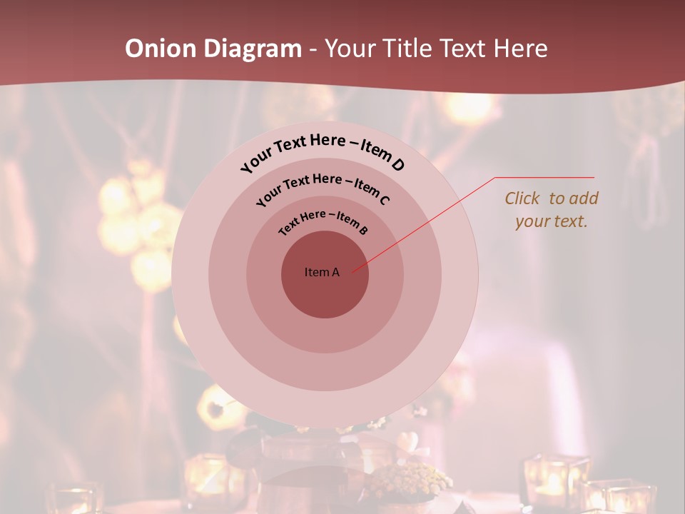 A Table Topped With Candles And A Vase Filled With Flowers PowerPoint Template