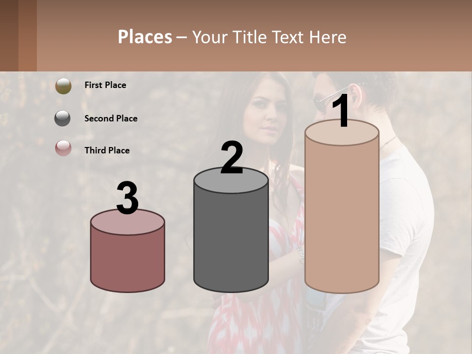 A Man And A Woman Standing Next To Each Other PowerPoint Template