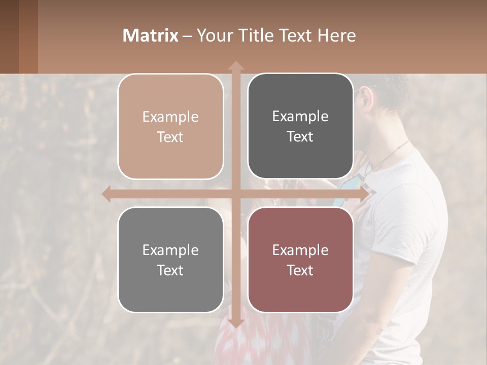 A Man And A Woman Standing Next To Each Other PowerPoint Template