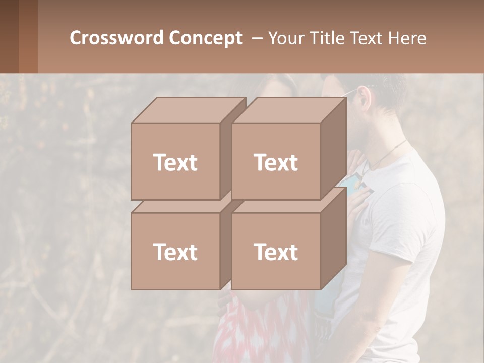 A Man And A Woman Standing Next To Each Other PowerPoint Template