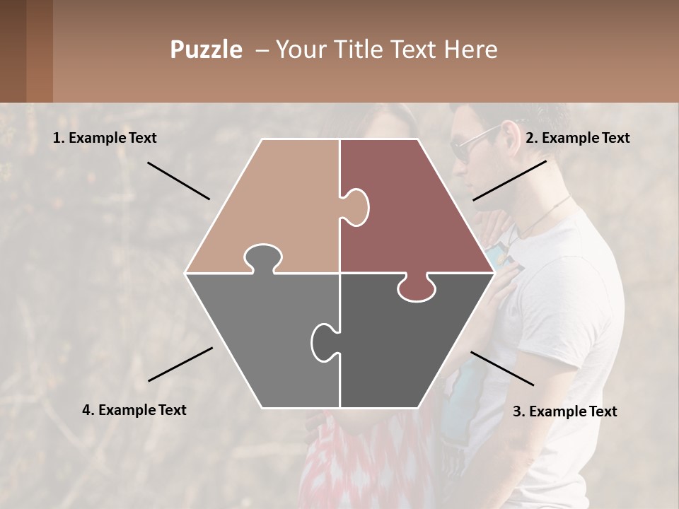 A Man And A Woman Standing Next To Each Other PowerPoint Template