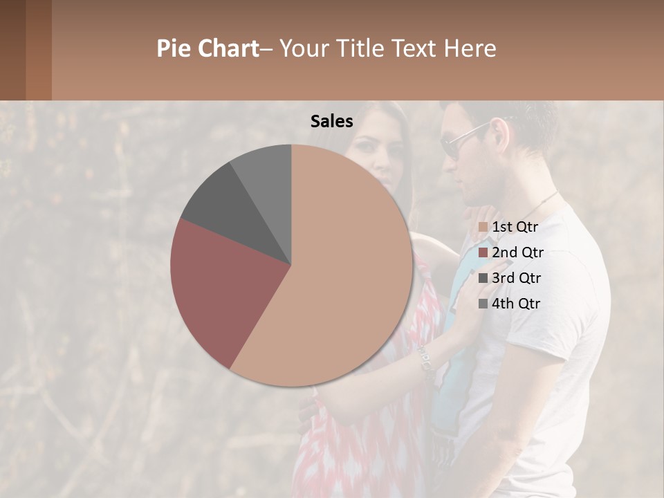 A Man And A Woman Standing Next To Each Other PowerPoint Template