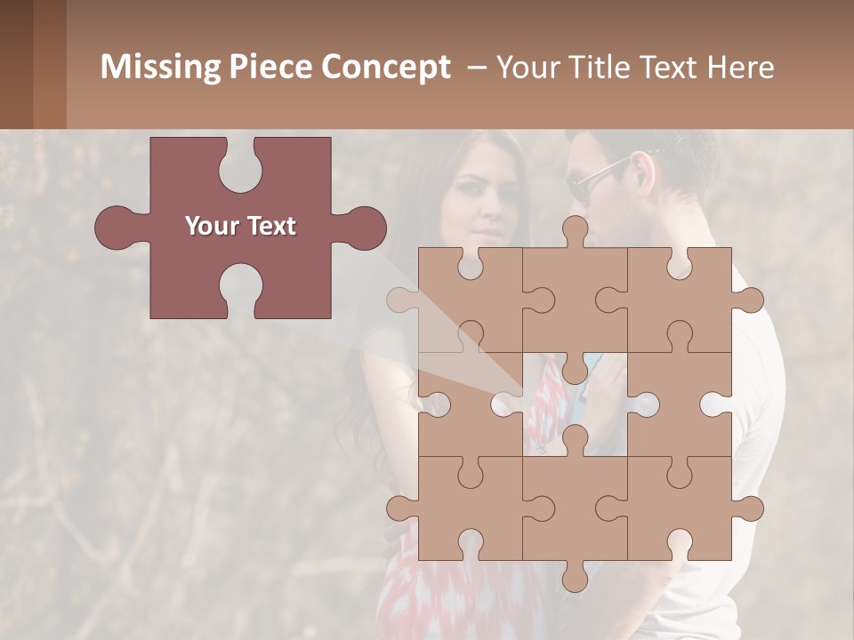 A Man And A Woman Standing Next To Each Other PowerPoint Template