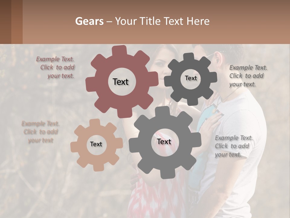 A Man And A Woman Standing Next To Each Other PowerPoint Template