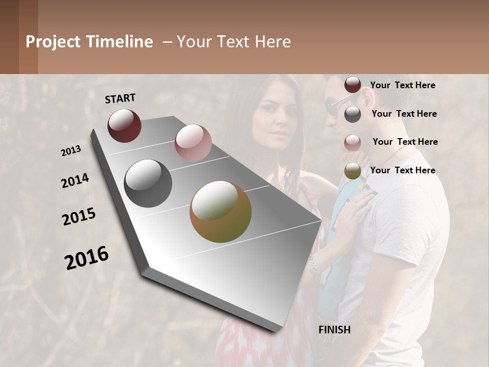 A Man And A Woman Standing Next To Each Other PowerPoint Template