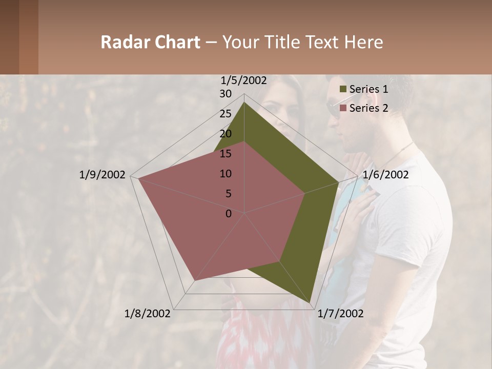 A Man And A Woman Standing Next To Each Other PowerPoint Template