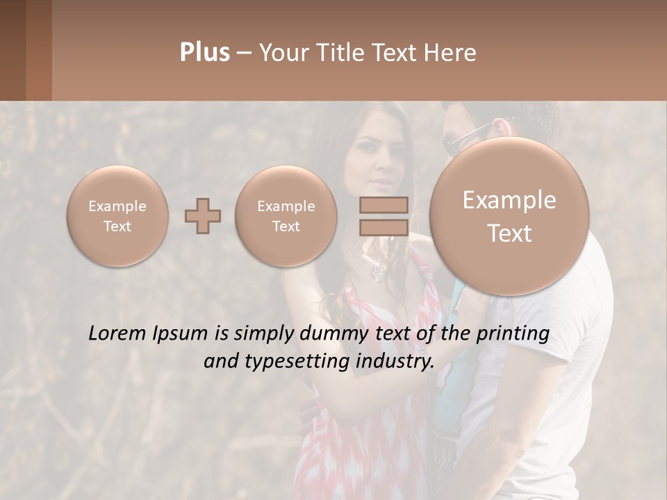 A Man And A Woman Standing Next To Each Other PowerPoint Template