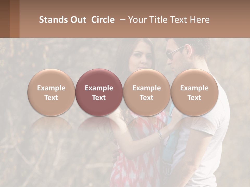 A Man And A Woman Standing Next To Each Other PowerPoint Template