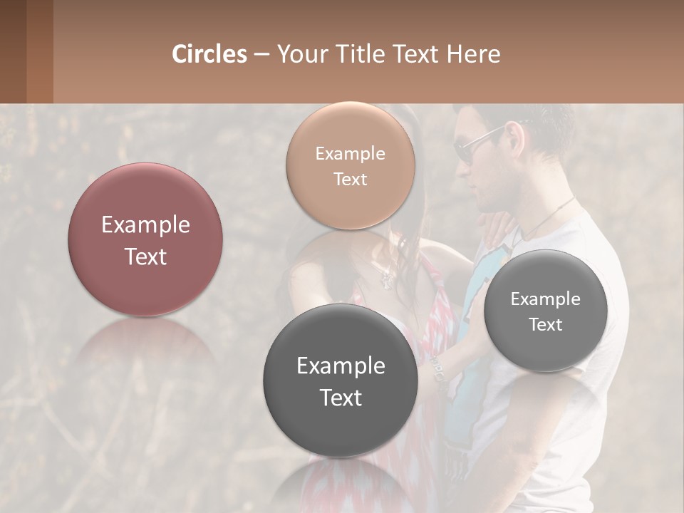 A Man And A Woman Standing Next To Each Other PowerPoint Template