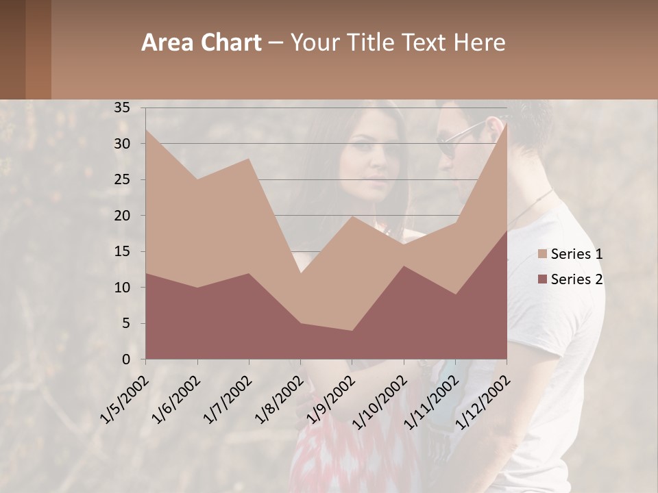 A Man And A Woman Standing Next To Each Other PowerPoint Template