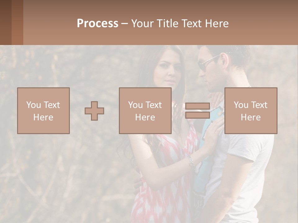 A Man And A Woman Standing Next To Each Other PowerPoint Template