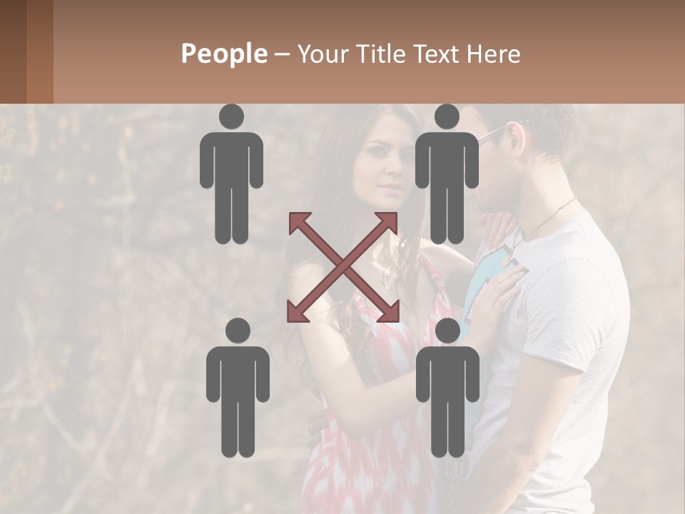 A Man And A Woman Standing Next To Each Other PowerPoint Template