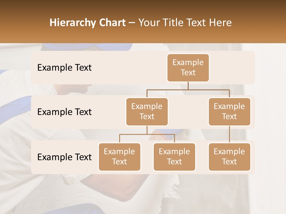 A Man In A Blue Hat And Blue Gloves Painting A Wall PowerPoint Template