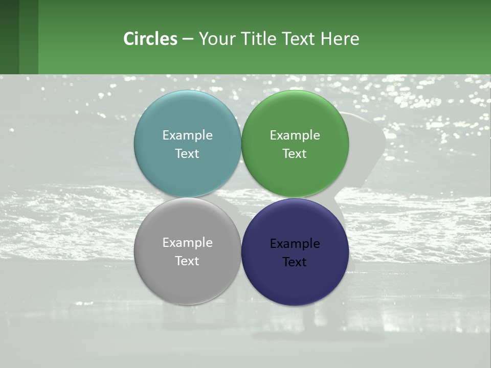 A Person And A Dog On A Beach PowerPoint Template