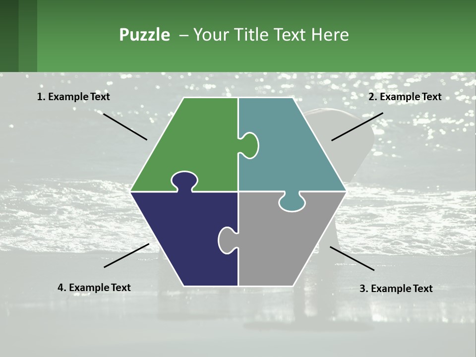 A Person And A Dog On A Beach PowerPoint Template