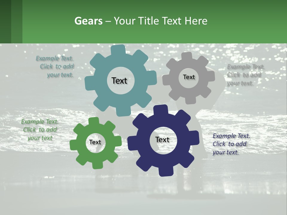 A Person And A Dog On A Beach PowerPoint Template