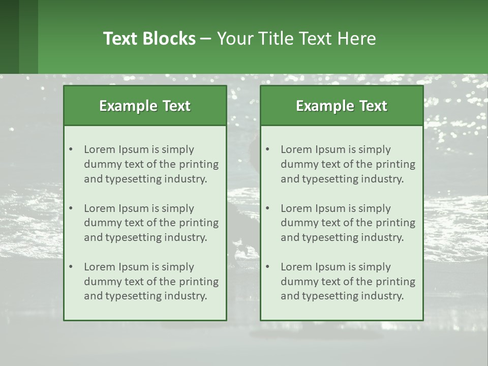A Person And A Dog On A Beach PowerPoint Template