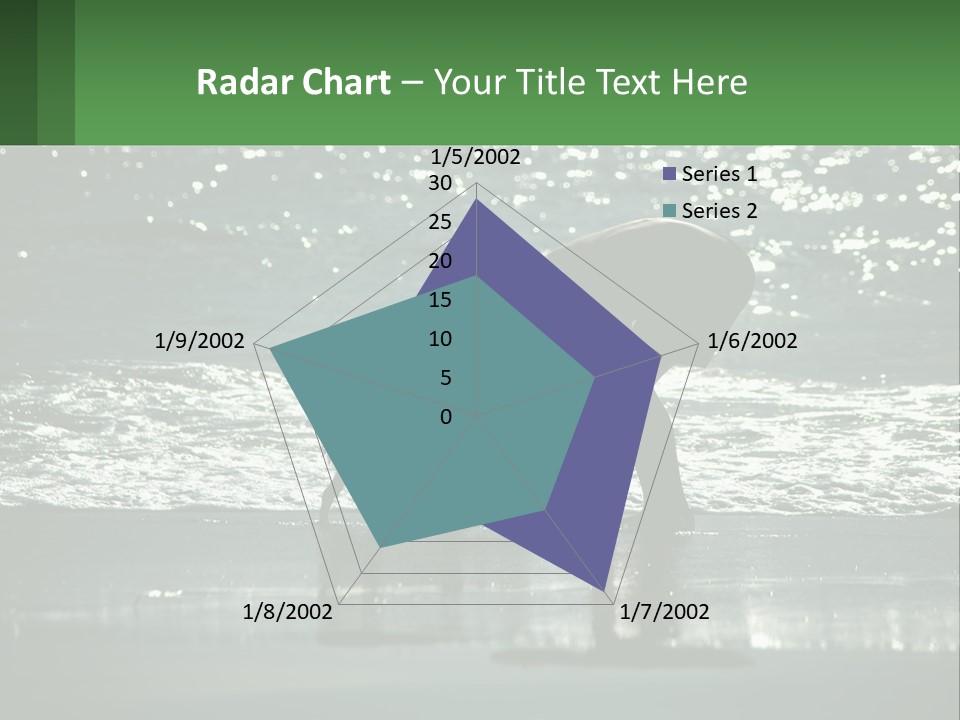 A Person And A Dog On A Beach PowerPoint Template