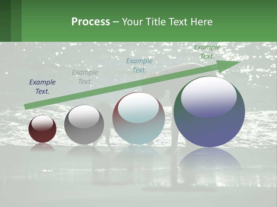 A Person And A Dog On A Beach PowerPoint Template