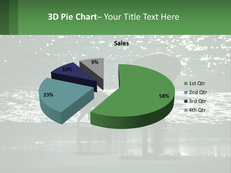 A Person And A Dog On A Beach PowerPoint Template