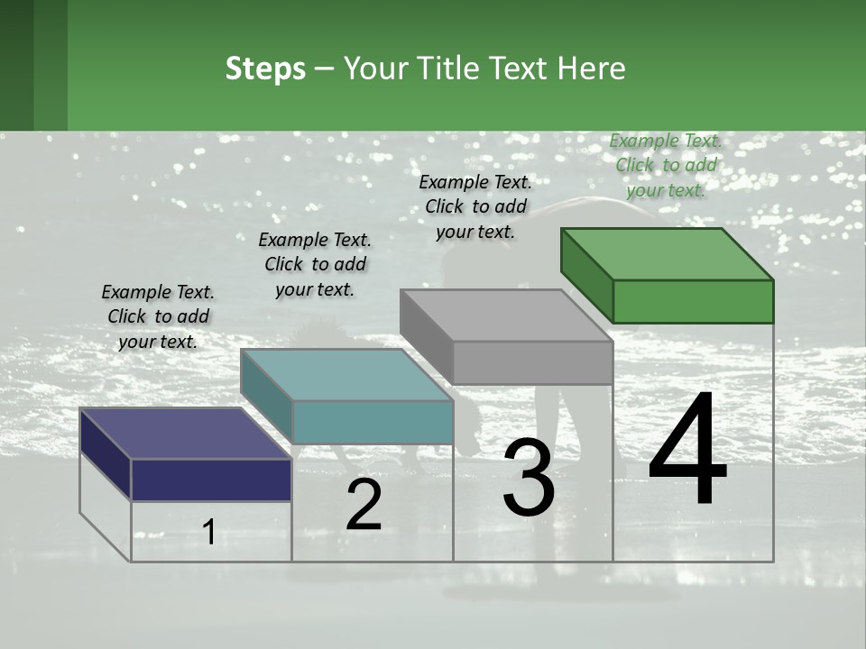 A Person And A Dog On A Beach PowerPoint Template