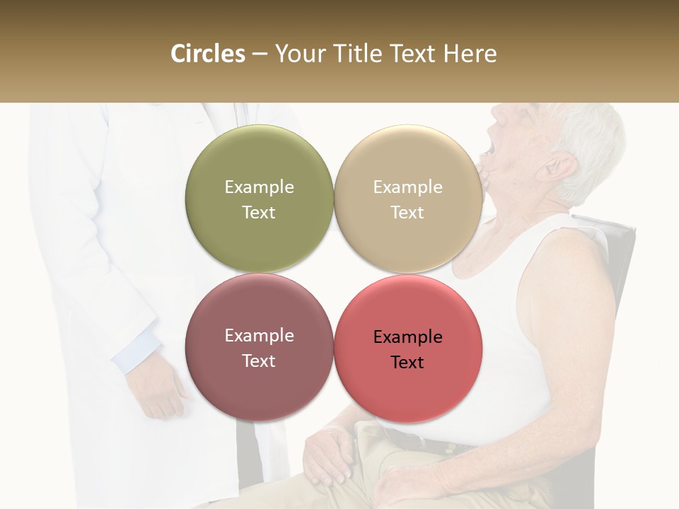 A Doctor Examining A Patient's Chest With A Stethoscope PowerPoint Template