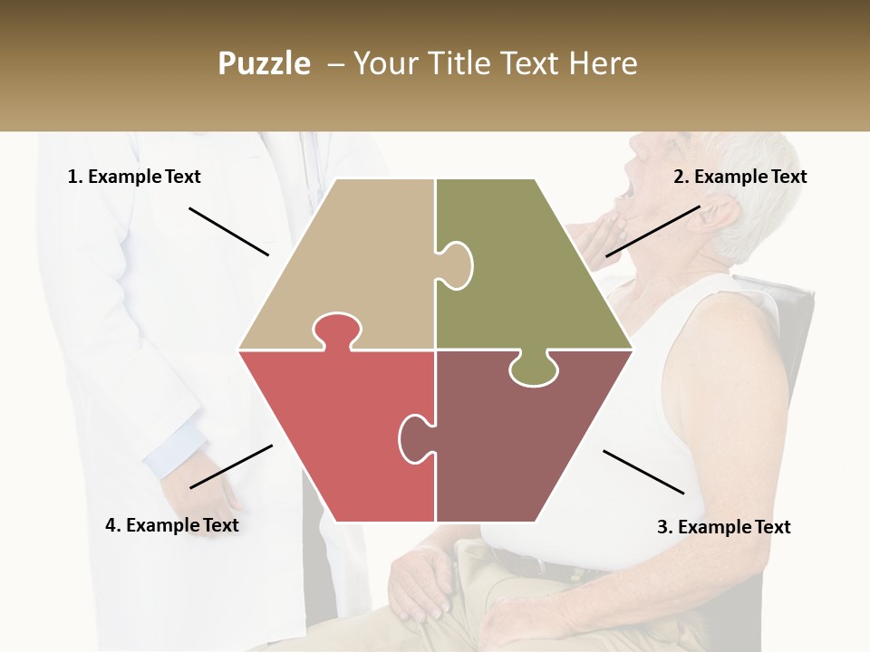 A Doctor Examining A Patient's Chest With A Stethoscope PowerPoint Template