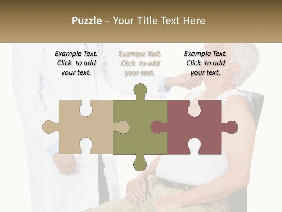 A Doctor Examining A Patient's Chest With A Stethoscope PowerPoint Template