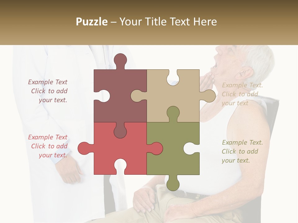 A Doctor Examining A Patient's Chest With A Stethoscope PowerPoint Template
