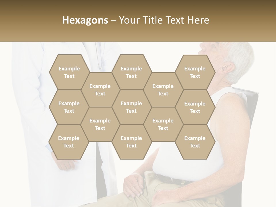 A Doctor Examining A Patient's Chest With A Stethoscope PowerPoint Template