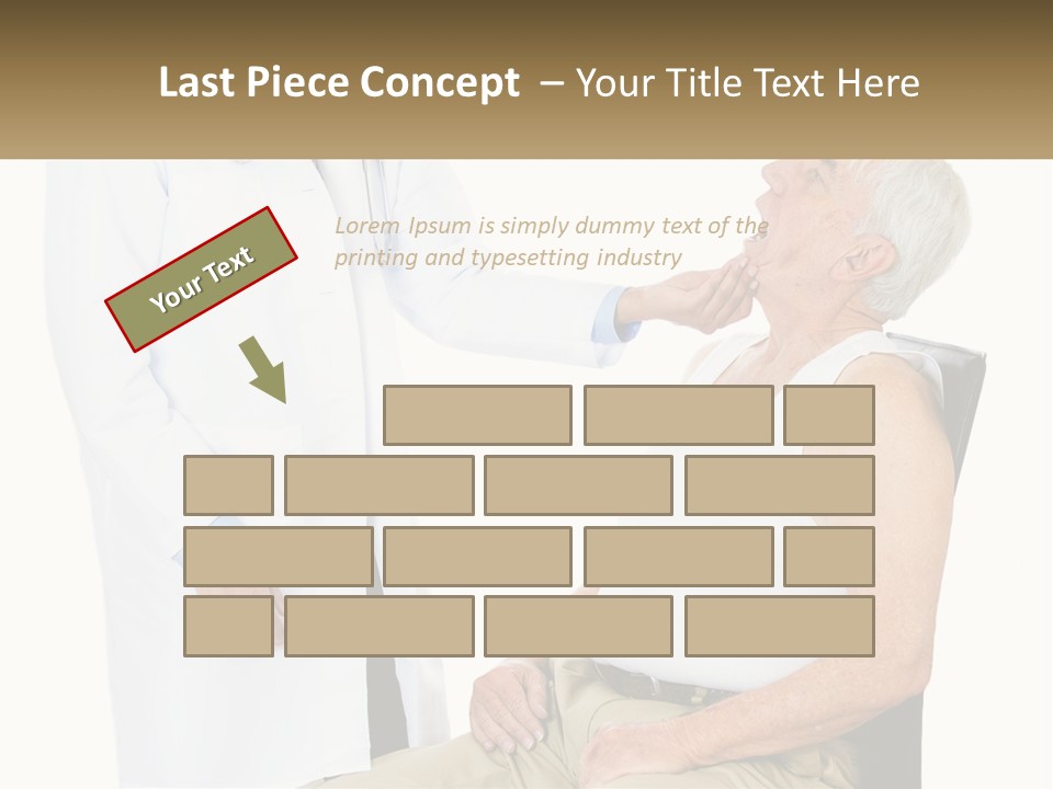 A Doctor Examining A Patient's Chest With A Stethoscope PowerPoint Template