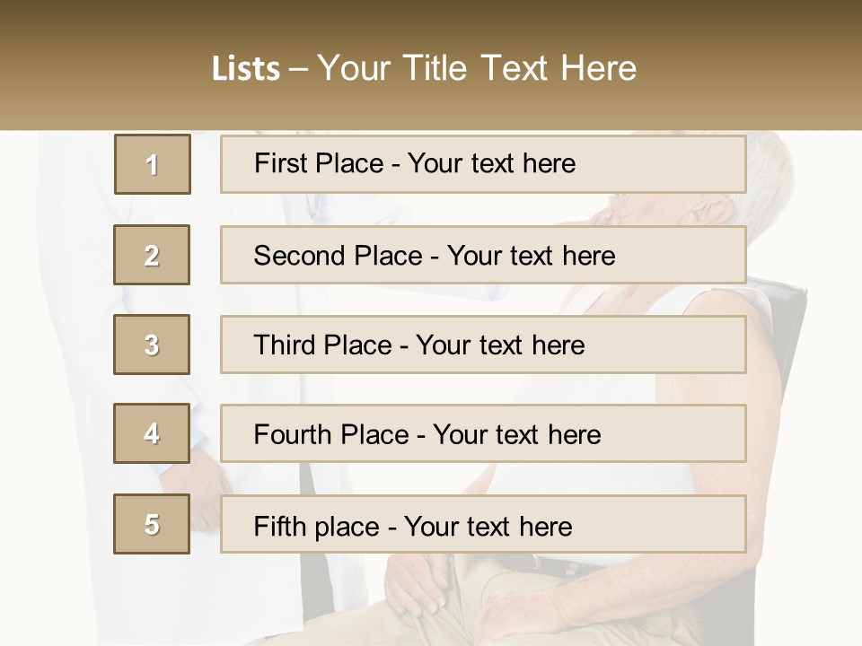 A Doctor Examining A Patient's Chest With A Stethoscope PowerPoint Template