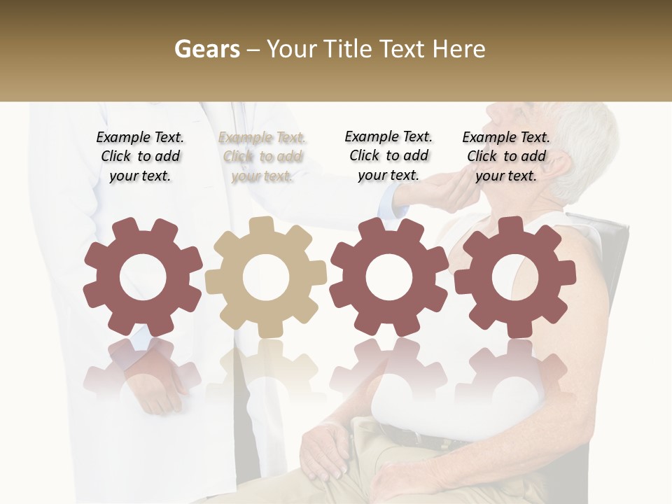 A Doctor Examining A Patient's Chest With A Stethoscope PowerPoint Template