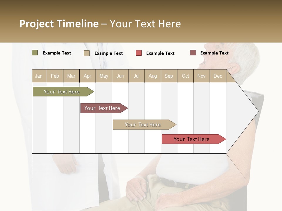 A Doctor Examining A Patient's Chest With A Stethoscope PowerPoint Template