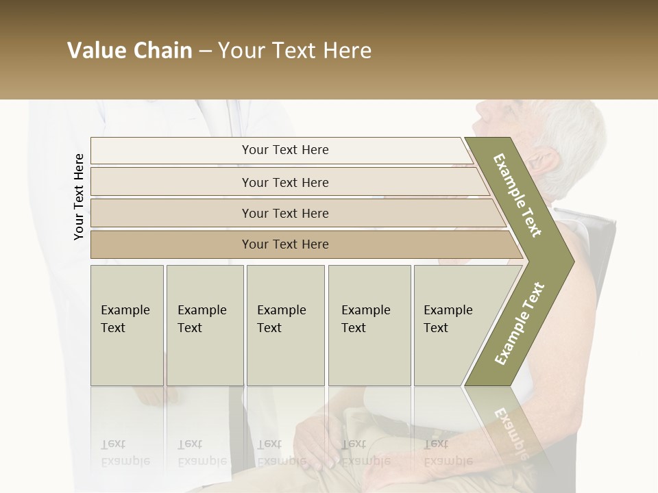A Doctor Examining A Patient's Chest With A Stethoscope PowerPoint Template