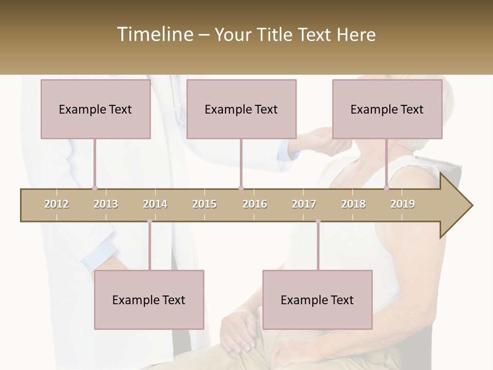 A Doctor Examining A Patient's Chest With A Stethoscope PowerPoint Template