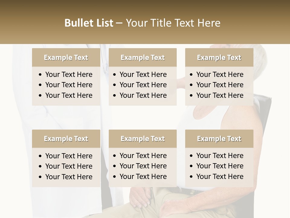 A Doctor Examining A Patient's Chest With A Stethoscope PowerPoint Template