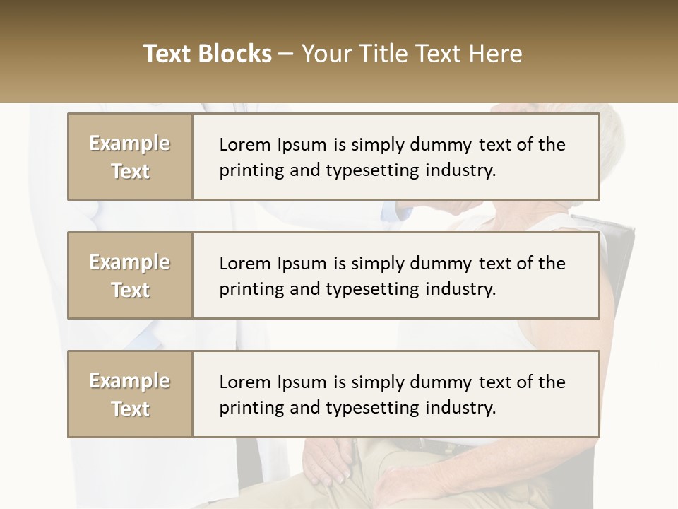 A Doctor Examining A Patient's Chest With A Stethoscope PowerPoint Template