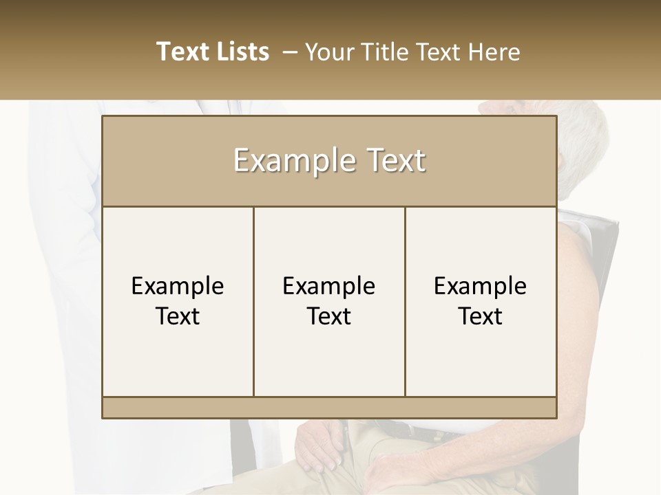 A Doctor Examining A Patient's Chest With A Stethoscope PowerPoint Template