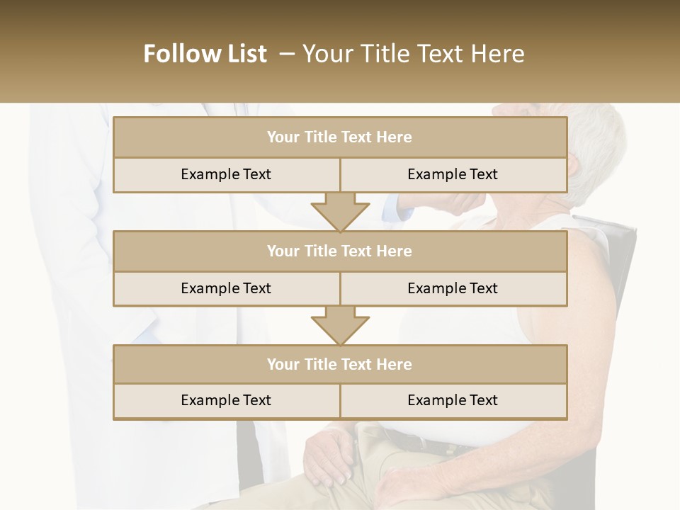 A Doctor Examining A Patient's Chest With A Stethoscope PowerPoint Template