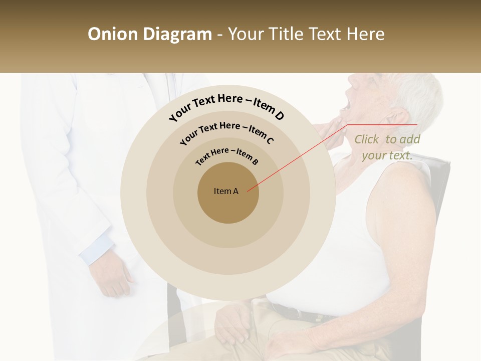 A Doctor Examining A Patient's Chest With A Stethoscope PowerPoint Template