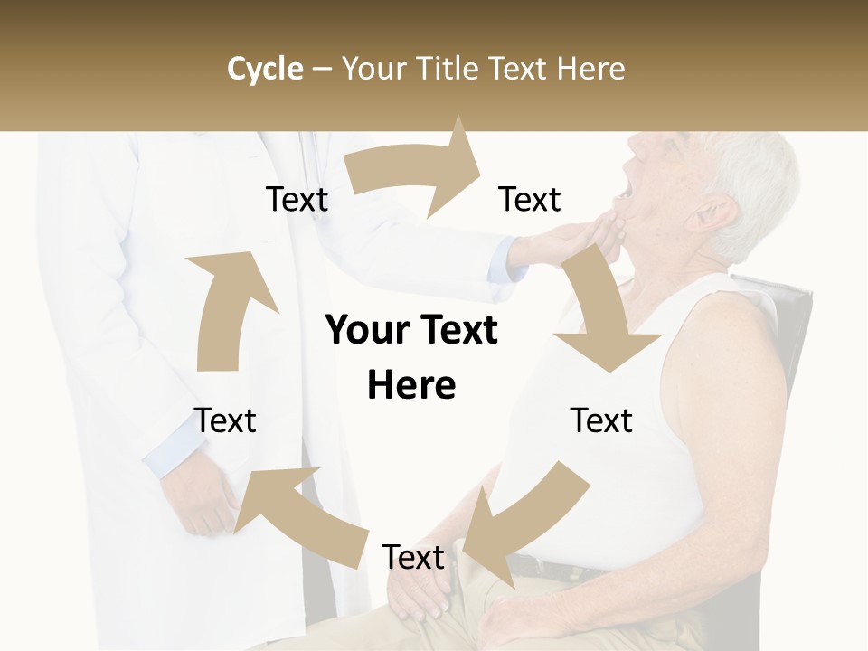A Doctor Examining A Patient's Chest With A Stethoscope PowerPoint Template