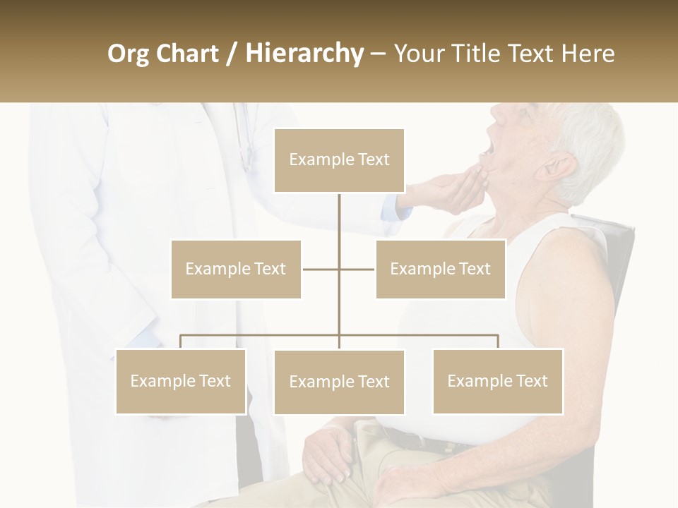 A Doctor Examining A Patient's Chest With A Stethoscope PowerPoint Template