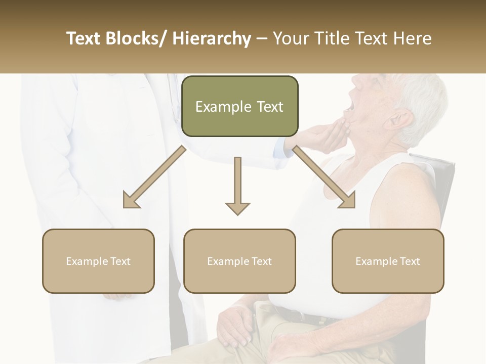 A Doctor Examining A Patient's Chest With A Stethoscope PowerPoint Template