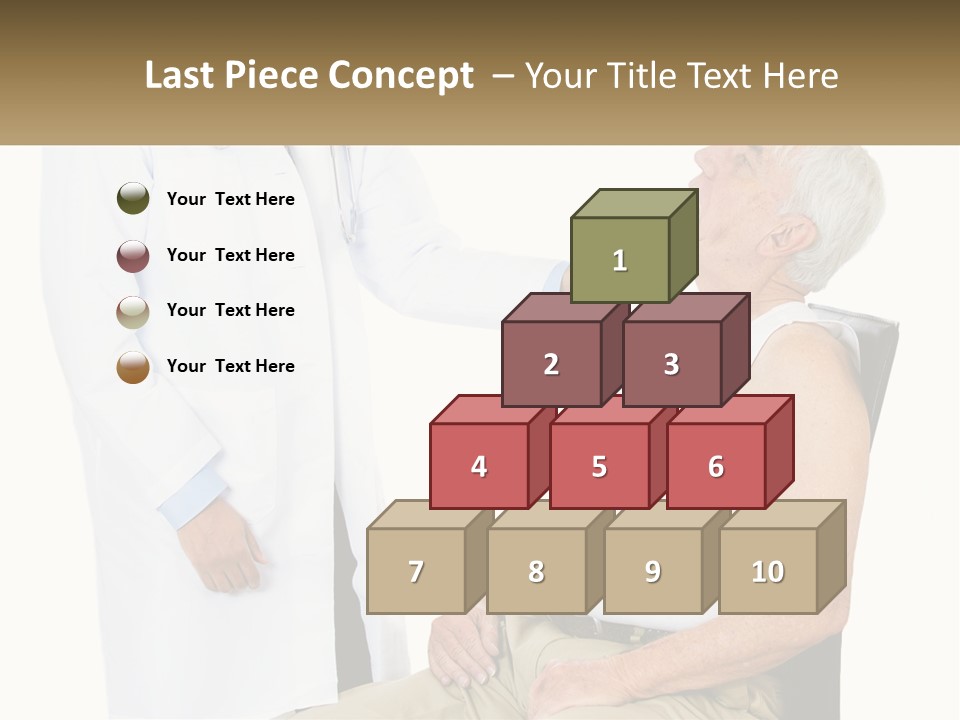 A Doctor Examining A Patient's Chest With A Stethoscope PowerPoint Template