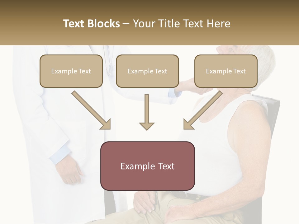 A Doctor Examining A Patient's Chest With A Stethoscope PowerPoint Template